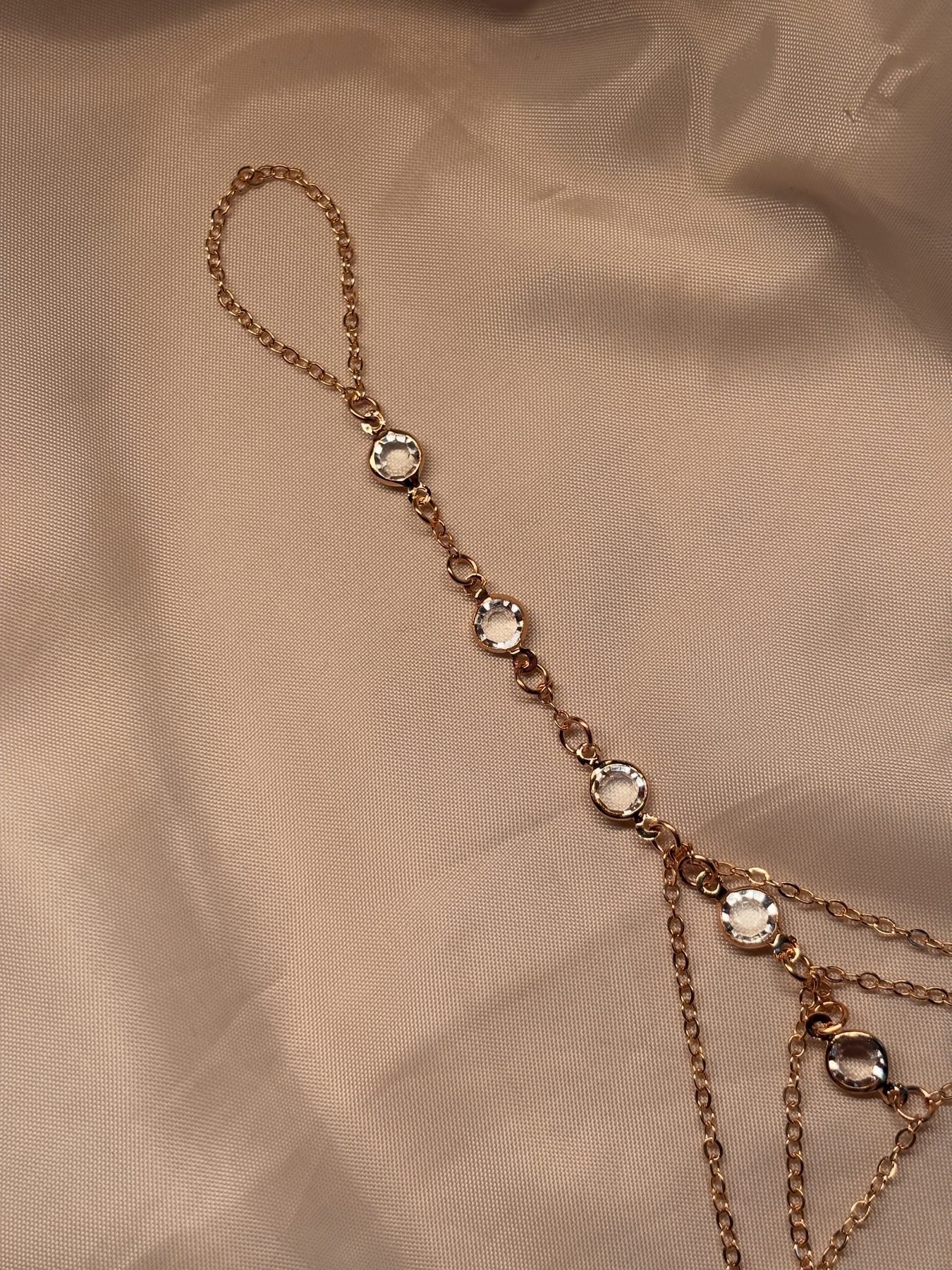 The Turkish Hand Chain showing the wrist chain and finger loop